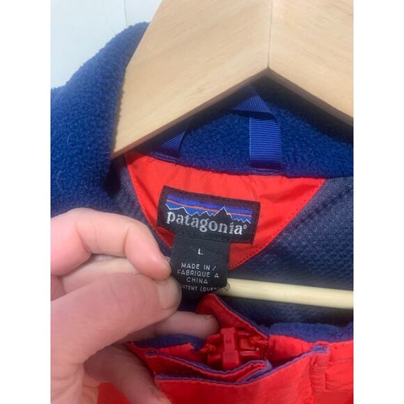 Patagonia VTG jacket coat mountain red mens sz L hood - Picture 3 of 16